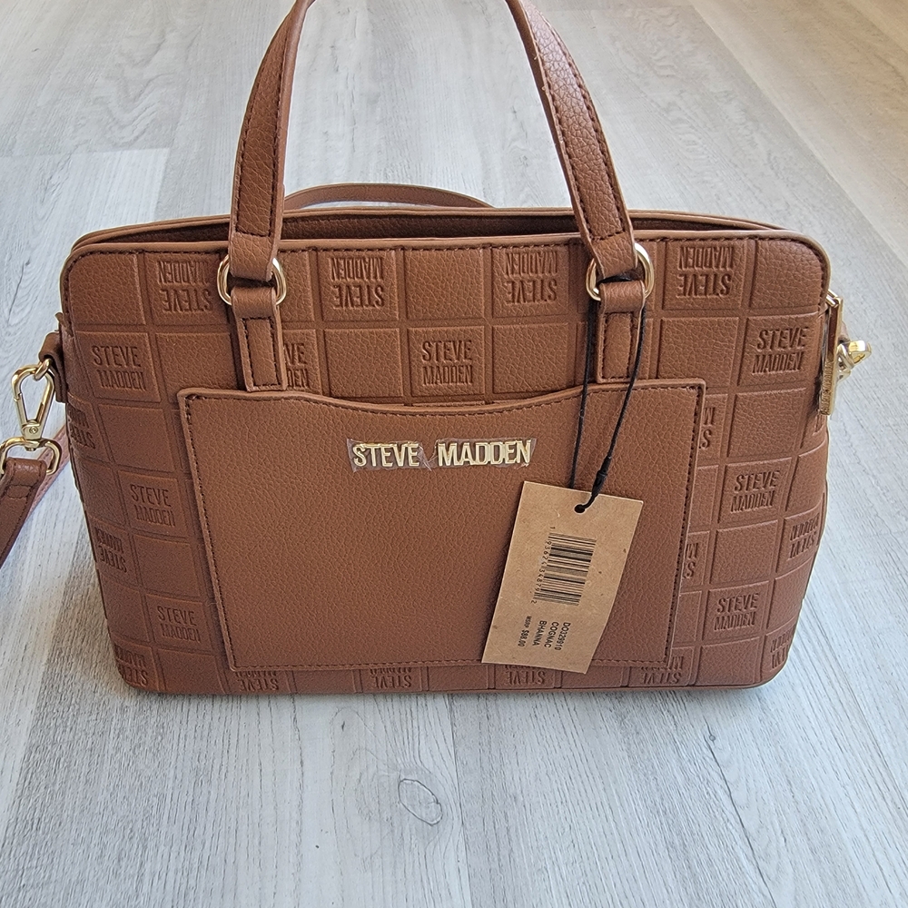 Steve Madden Brown Tote Satchel Bag